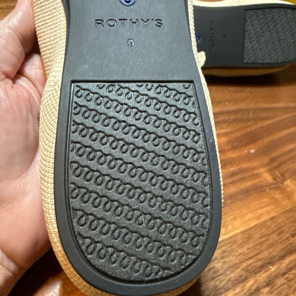 Rothy's NEW Cream and Black “The Square Mary Jane” Flats Size 9 - Picture 7 of 14